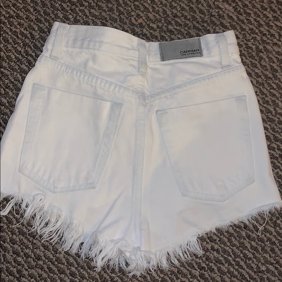 White carmar lace up tie up shorts white - Picture 5 of 5